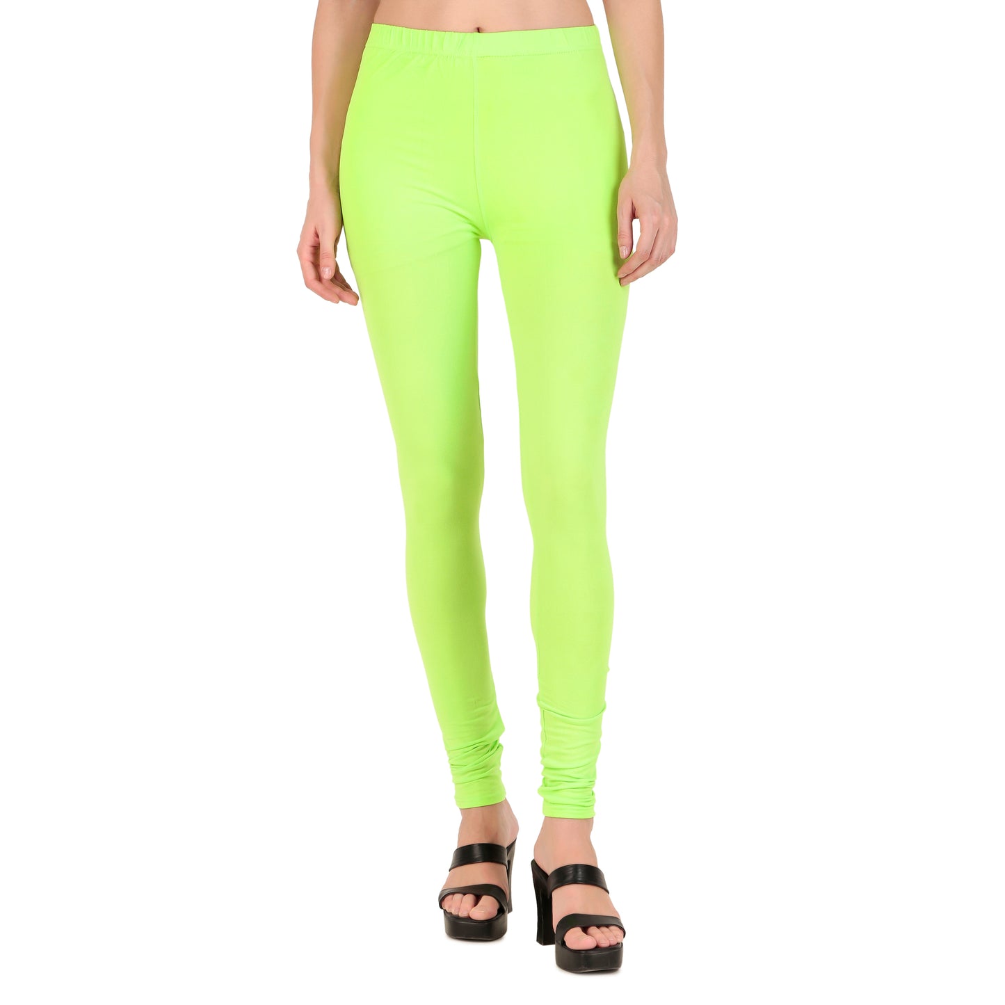 Light Green Ankle-Length Leggings