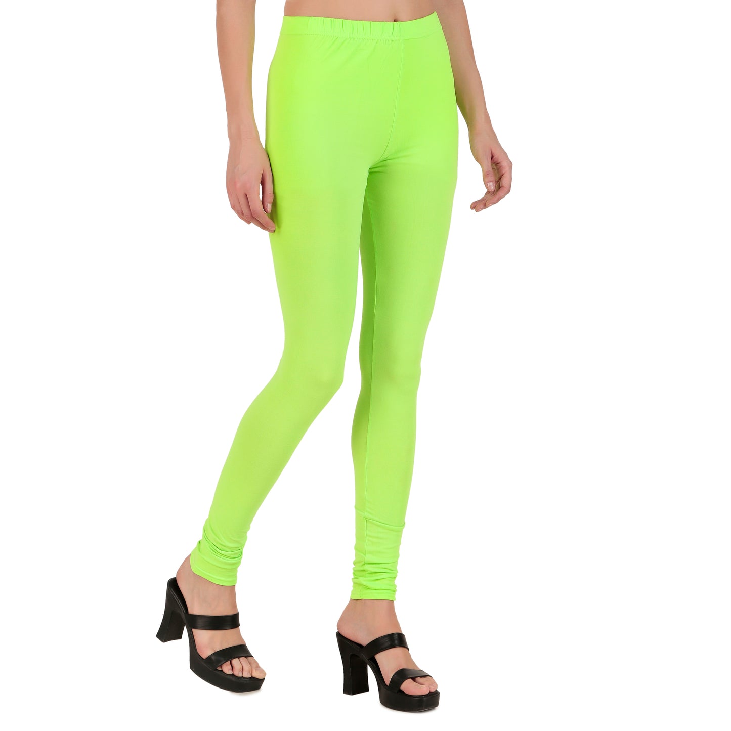 Light Green Ankle-Length Leggings