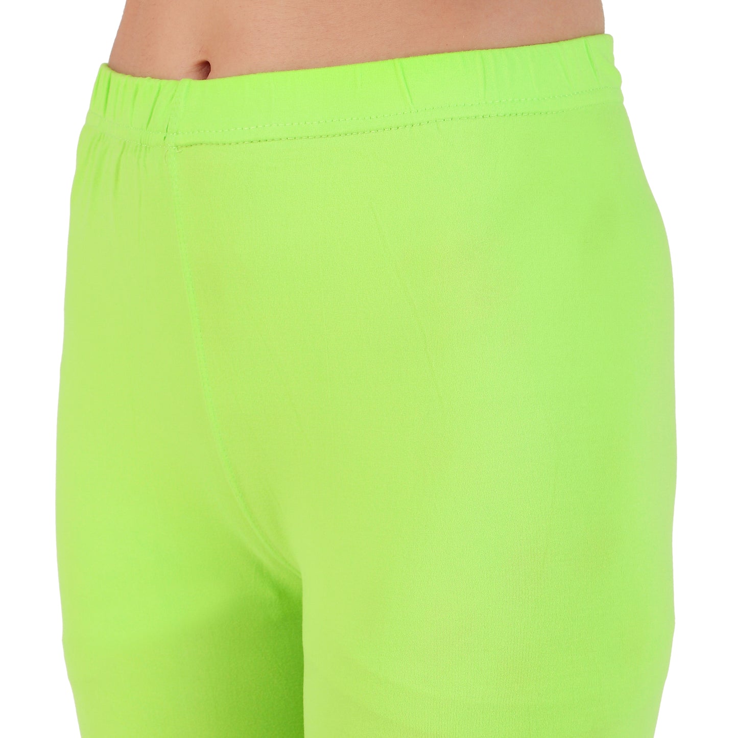 Light Green Ankle-Length Leggings